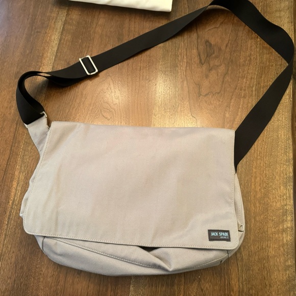 Jack Spade Bags Jack Spade Messenger Bag Gray Woven Canvas